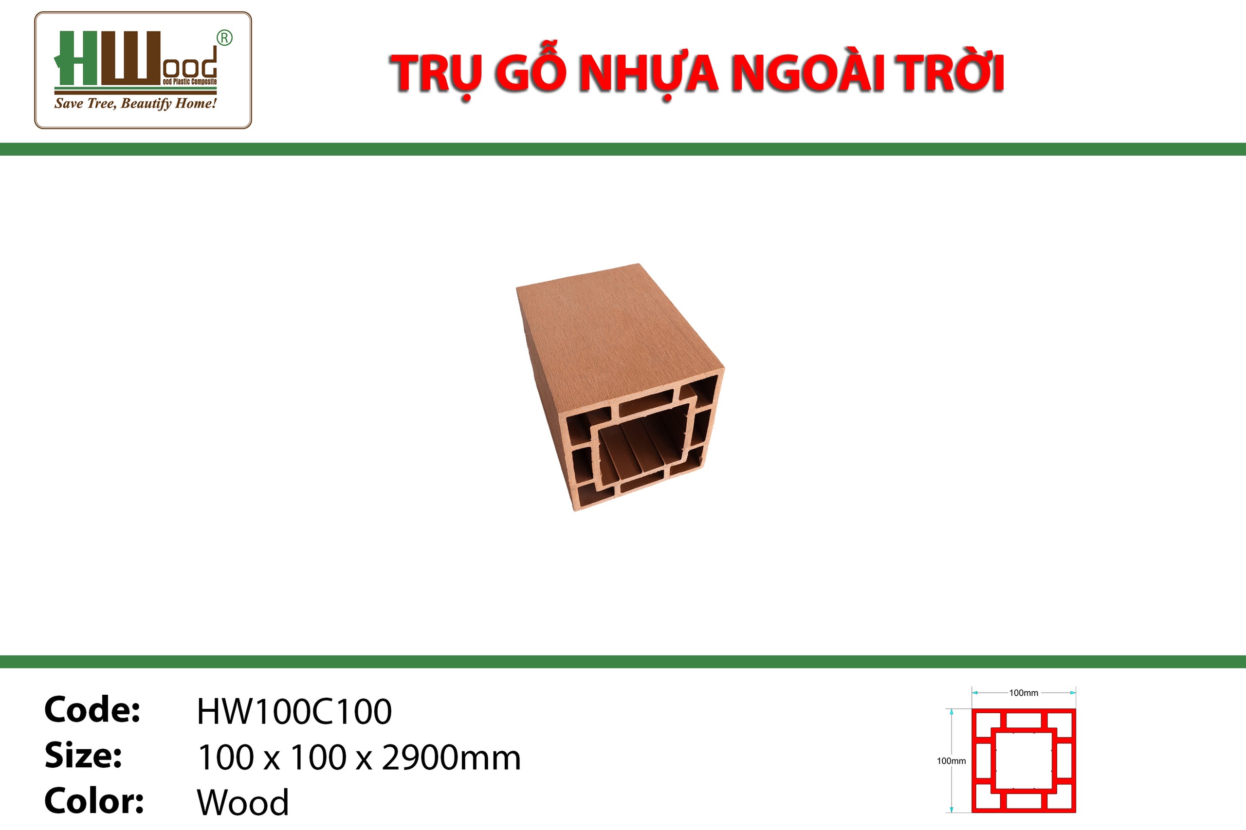 Thanh lam trụ hwood ngoài trời  dĩ an Bình dương