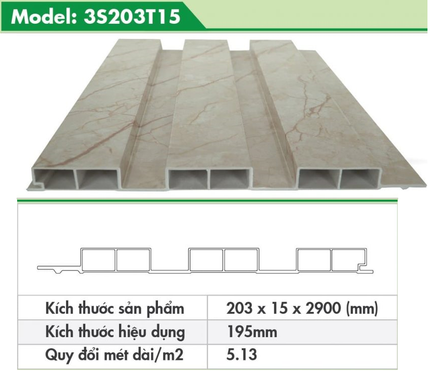LAM 3 SÓNG PVC TRANG TRÍ ỐP TƯỜNG, TRẦN TẠI BÌNH DƯƠNG