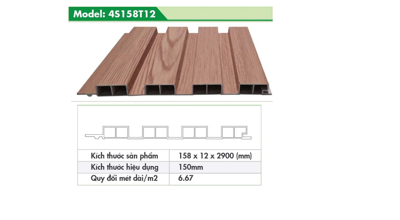 Thanh Lam 4 Sóng Ốp Tường, Ốp Trần Tại Bình Dương
